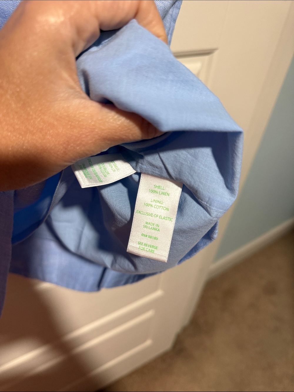 Lilly Pulitzer Mialeigh Linen Dress blue lagoon linen 16 nwot - Picture 10 of 12